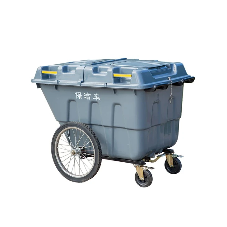 Sanitation plastikinė šiukšliadėžė su 4 ratais