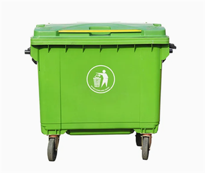 Pramoninės ratinės šiukšliadėžės su dangčiu ir pedalu